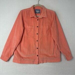 L.L. Bean Women's Salmon Corduroy Utility Jacket